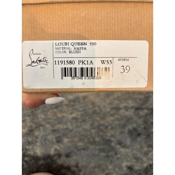 CHRISTHIAN LOUBOUTIN Miss Z 80MM Leather Sandals Blush color - Picture 8 of 8